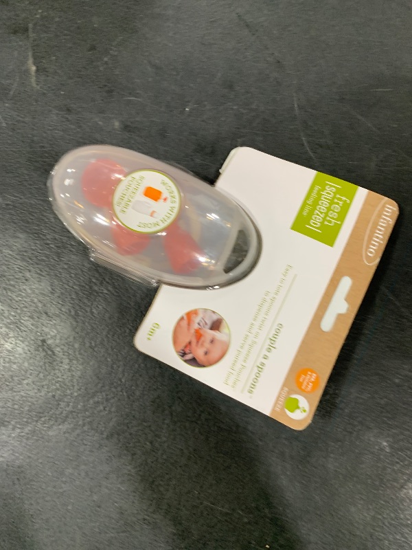 Photo 1 of Infantino Couple a Spoons, Baby Food Pouch Toppers with Travel Case, No-Leak Spoons for Baby Puree Food, 2-Pack