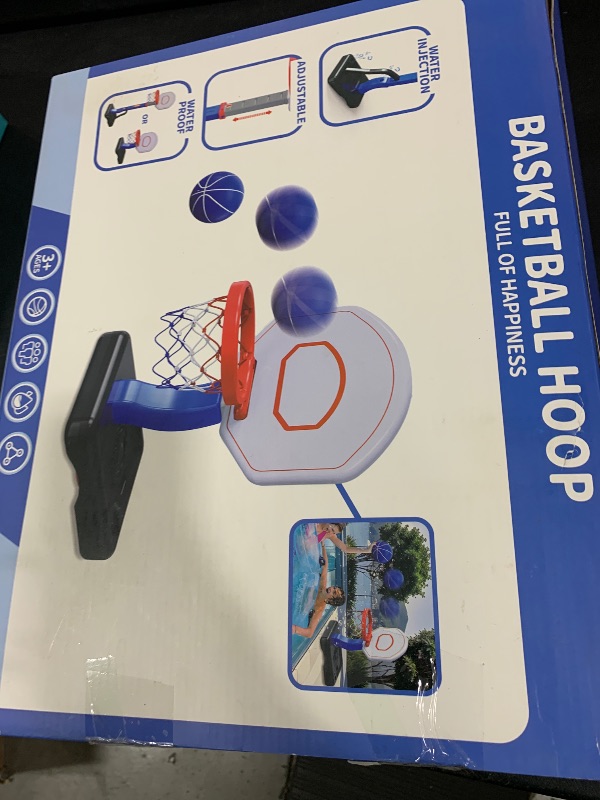 Photo 1 of NIPLOOOW Kids Basketball Hoop for Boys Age 3 4 5 6, Adjustable Toddler Basketball Goal with 4 Balls for Indoor Outdoor Play,Poolside Basketball Hoop for Pool Basketball Toy for Boys Girls Kids Age 3-8