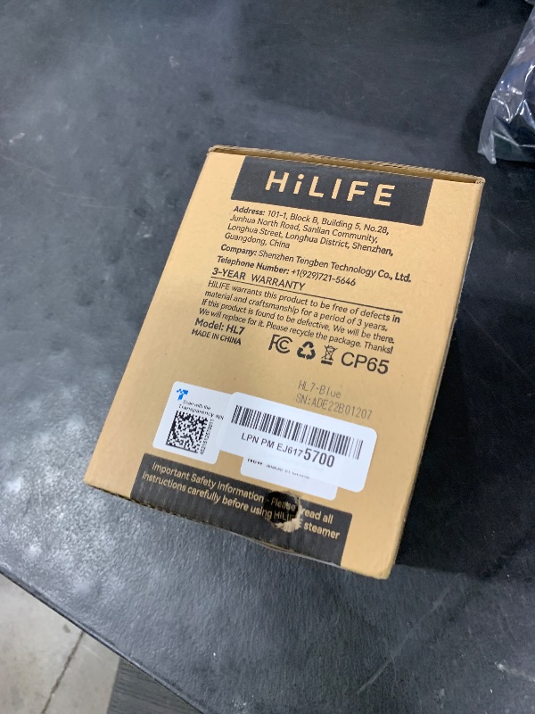 Photo 1 of HiLIFE Steamer for Clothes, Portable Handheld Design, 240ml Big Capacity, 700W, Strong Penetrating Steam, Removes Wrinkle, for Home, Office(ONLY FOR 120V)