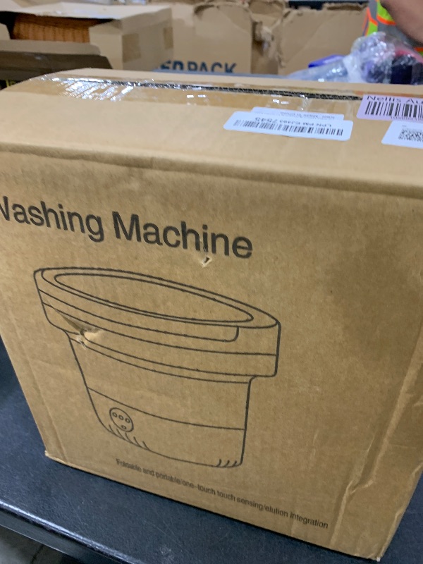 Photo 1 of Portable Mini Washing Machine, 16L Upgraded with Spin Basket Laundry Machine, 3 Cleaning Modes Suitable for Small Clothes, Foldable Design Ideal for Hotel, Home, Apartment, Campain