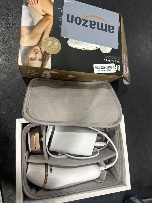 Photo 1 of Braun Smart IPL, Silk·Expert Pro 5: at Home Laser Hair Removal for Women and Men, Permanent Visible Hair Reduction in Hair Regrowth for Body & Face, Soft Pouch and Precision Head, IPL5157