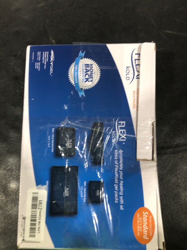 Photo 1 of 2 FlexiKold Gel Ice Packs (Standard Large: 10.5" x 14.5") - Reusable Cold Pack for Injuries, for Back Pain Relief, Migraine Relief Pad, After Surgery, Postpartum, Headache, Shoulder - 6300-COLD 2PK