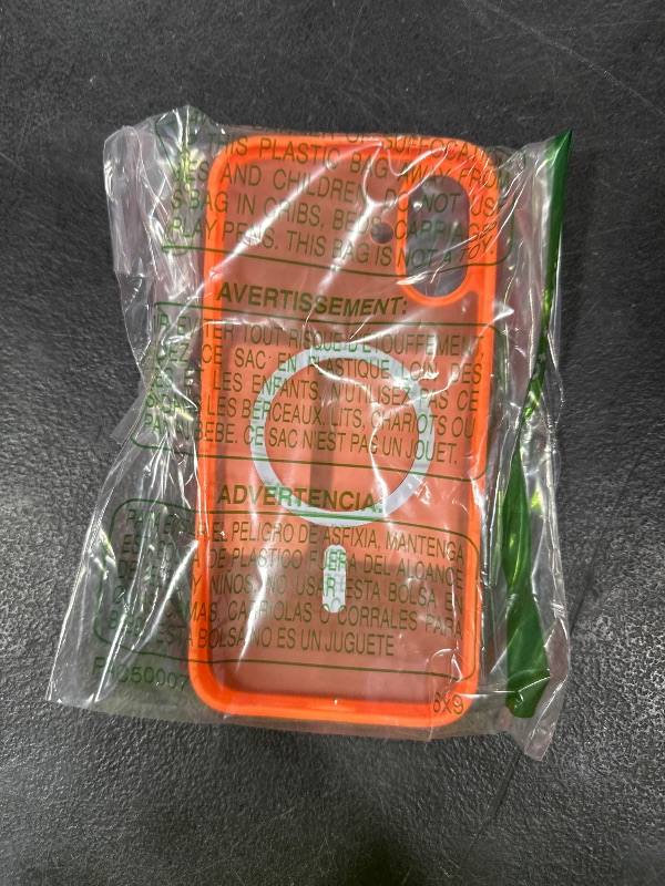 Photo 1 of SUPFINE Magnetic for iPhone 16 Plus Case(Compatible with MagSafe) (Military Grade Drop Protection) Slim Translucent Matte Shockproof with Anti-Fingerprint Phone Case,Orange