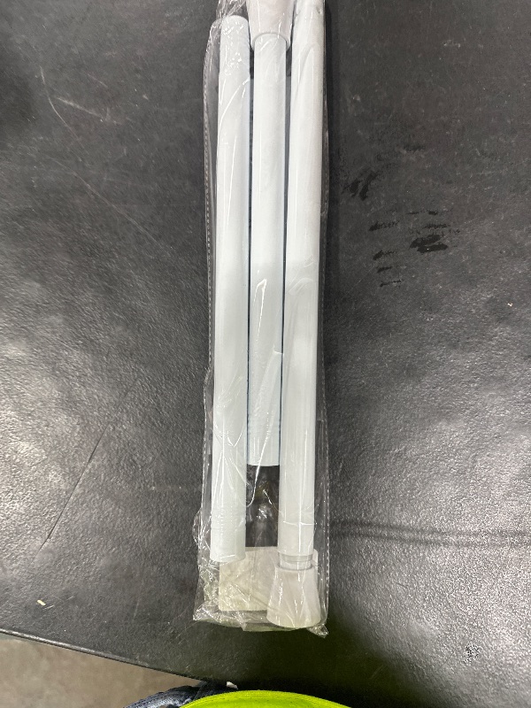 Photo 1 of White Tension Curtain Rod for Windows 28 to 48 inch Adjustable Expandable Pressure Spring Curtain Rod No Drilling Curtain Rod for Bedroom Doorway Closet Door