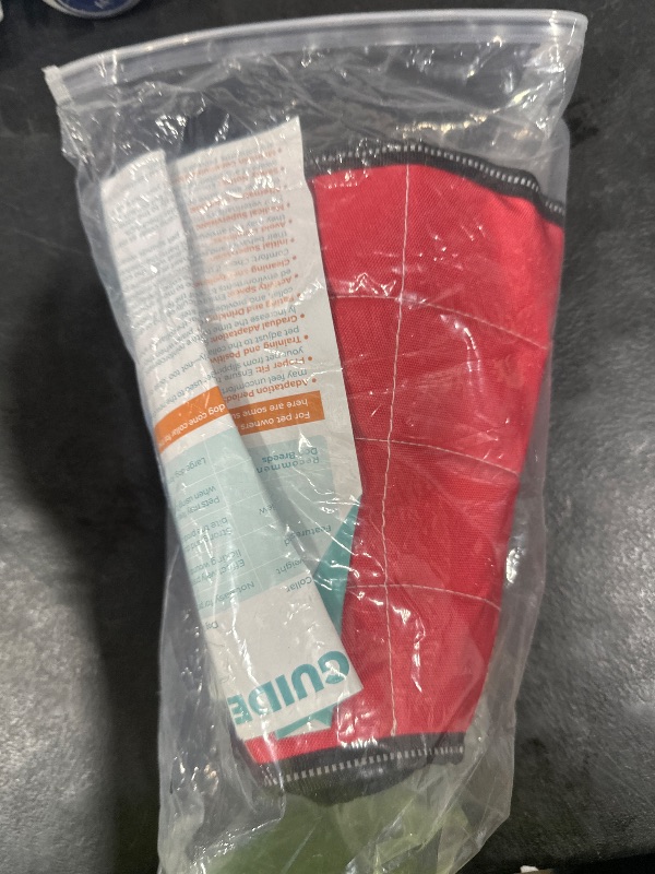 Photo 1 of Dog Cone Soft Surgery Dog Cone Collar - Adjustable Long Foldable Comfortable for Recovery Alternative Prevent Biting Stop Licking Wound Small Medium Large Dogs (Strawberry Red, S)