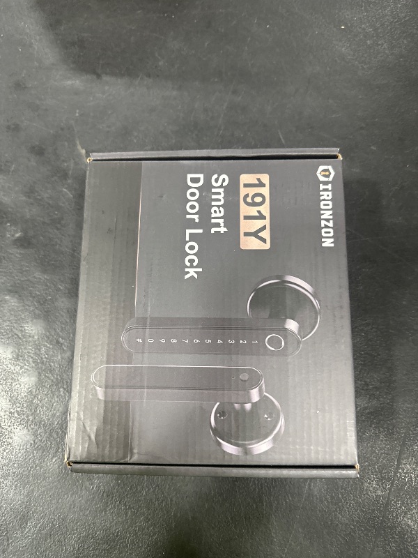Photo 1 of IRONZON Fingerprint Door Lock with Handle Smart Door Lock with Keypad for Home Hotel Office Apartment Bedroom