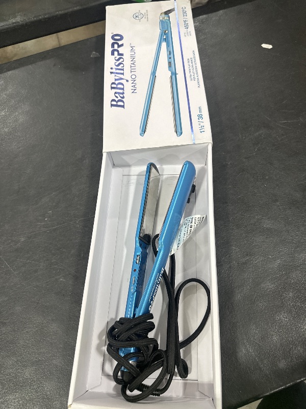 Photo 1 of BaBylissPRO Nano Titanium Flat Iron Hair Straightener, 1" Digital Hair Straightener Iron for Professional Salon Results and All Hair Types