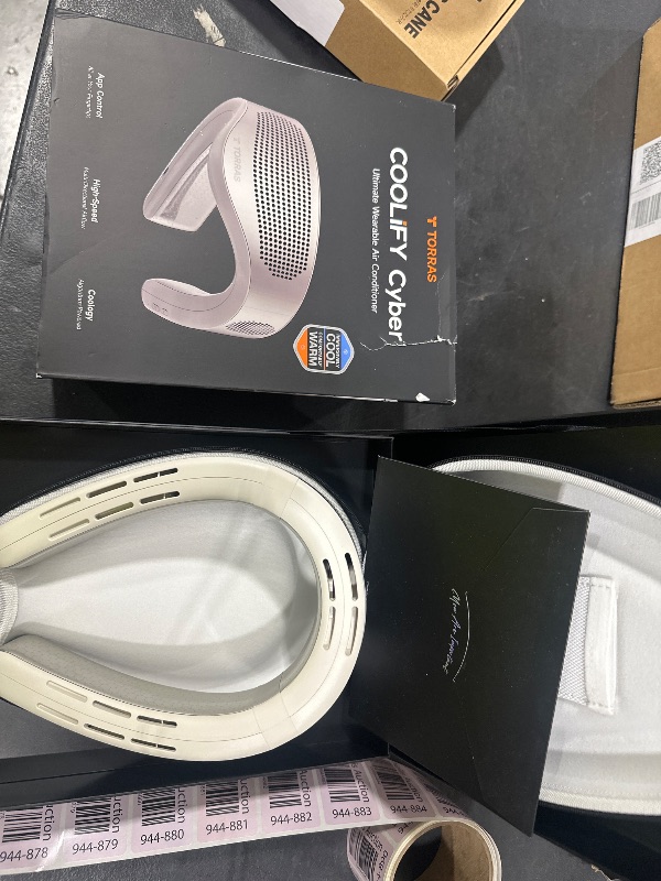 Photo 1 of TORRAS 2025 Top Al Neck Fan Air Conditioner Coolify Cyber, Portable Personal Neck Fans that Blow Cold Air?No.1 Dual-Coolest Wind & 720° Immersive Cooling?Rechargeable for Outdoor/Indoor. Gift for Dad