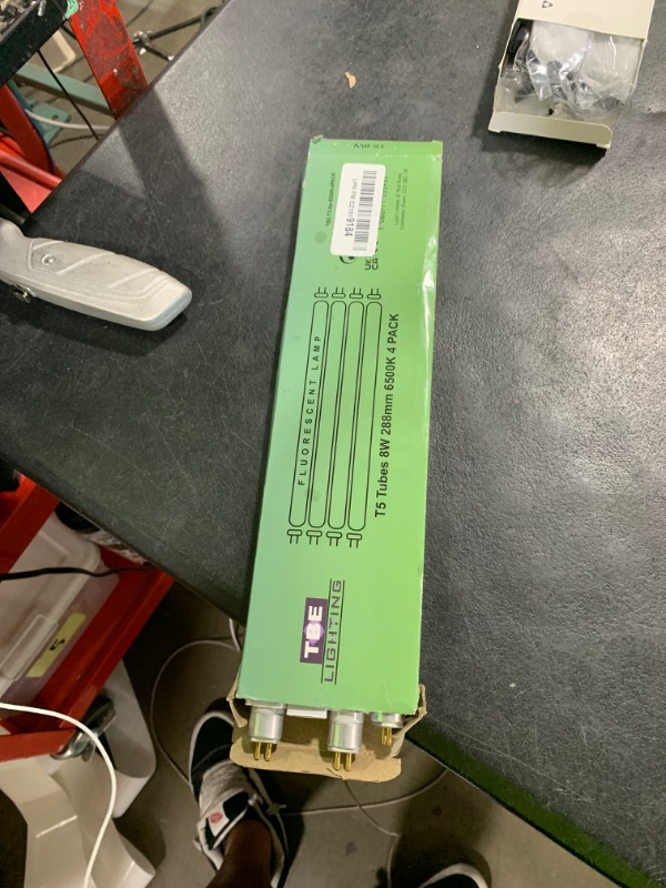 Photo 1 of TBE LIGHTING 8w / 12 inch Daylight White 6500K Tubes - F8T5/D Fluorescent Tube Lamps 288mm / 12''- CFL Bulbs - G5 2-Pin Base Fittings - T5 High Efficiency Lamps (4-Pack)