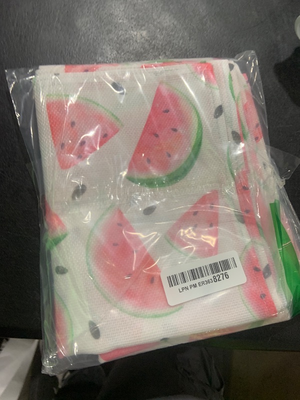 Photo 1 of 2 Pcs Watermelon Table Runner Watermelon Theme Tablecloth 14 x 72 Inch One in a Melon Party Decorations Summer Outdoor Table Runner for Wedding Birthday Party Baby Shower Garden Kitchen