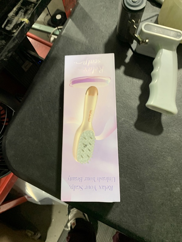 Photo 1 of 2025 New Upgraded Rechargeable 3-in-1 Scalp Massager Nano Mist Hair Oil Applicator Brush with Cooling Vibration & Hydrating Design | Effortless Detangling, Soothing Relaxation for All Hair Types