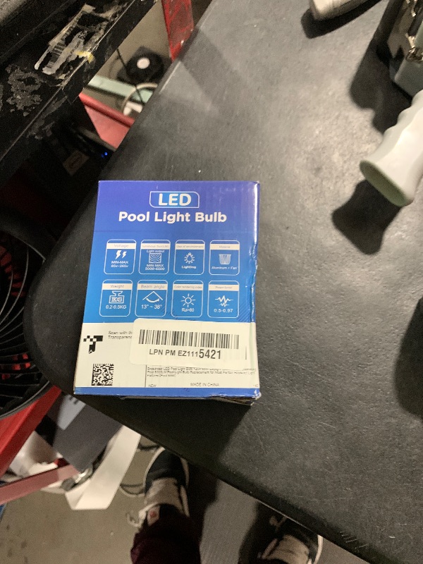 Photo 1 of Broadroad LED Pool Light Bulb 120V 65W Daylight White 6000K Swimming Pool 6000LM Pool Light Bulb Replacement for Most Pentair Hayward Light Fixtures (Pool 65W)