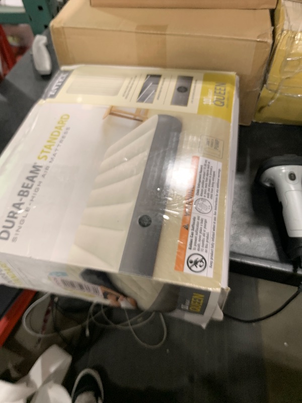 Photo 1 of Intex 64103E Dura-Beam Standard Single-High Air Mattress: Fiber-Tech - Queen Size - 10in Bed Height - 600lb Weight Capacity - Pump Sold Separately
