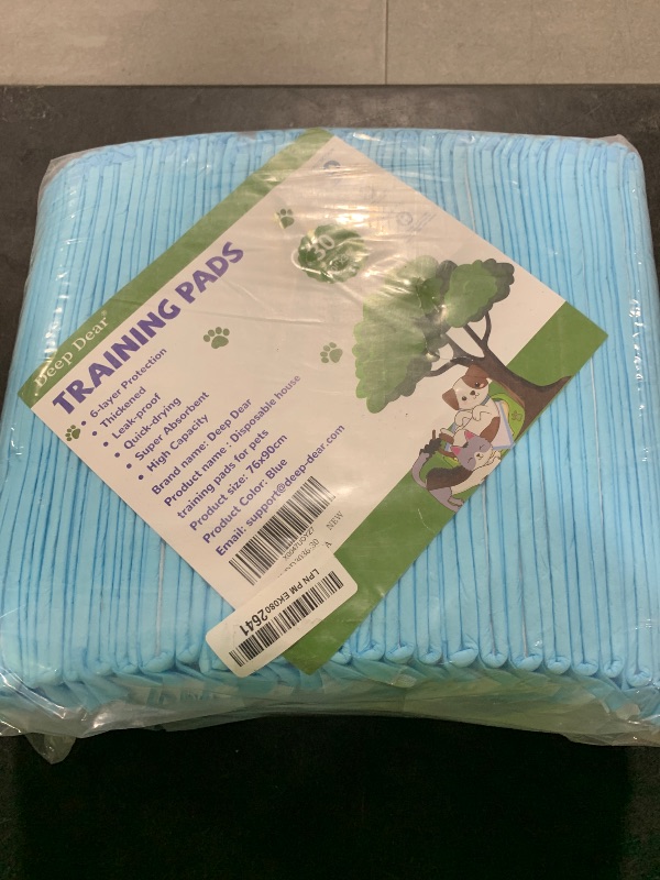 Photo 1 of DEEP DEAR Dog Pads Extra Large 30"x36", 30-Count XXL Puppy Pads, Super Absorbent Pee Pads for Dogs, Disposable Bed Pads for Doggies, Puppies, Thicker X-Large Incontinence Pads for Dogs, Cats, Rabbits