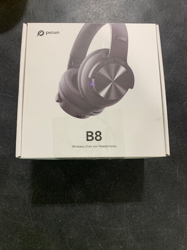 Photo 1 of Picun B8 Bluetooth Headphones, 120H Playtime Headphone Wireless Bluetooth with 3 EQ Modes, Low Latency, Hands-Free Calls, Over Ear Headphones for Travel Home Office Cellphone PC Black