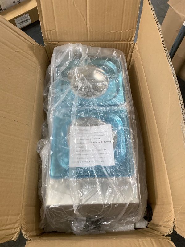 Photo 1 of 110V chocolate tempering machine,Cheese melting machine,9 Lbs 2 Tanks Chocolate Melting Pot with Temp Control,Stainless Steel,1000W Electric Commercial chocolate/Sauce Warmer pot.