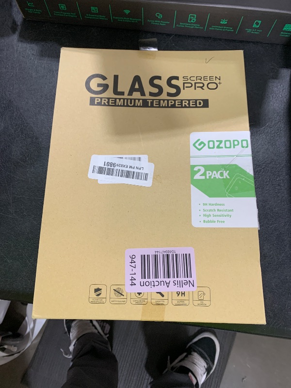 Photo 1 of GOZOPO Screen Protector for Onn 10.1 inch Tablet Gen 3 (2022), 9H Tempered Glass Film, HD Clear, 2 Pack