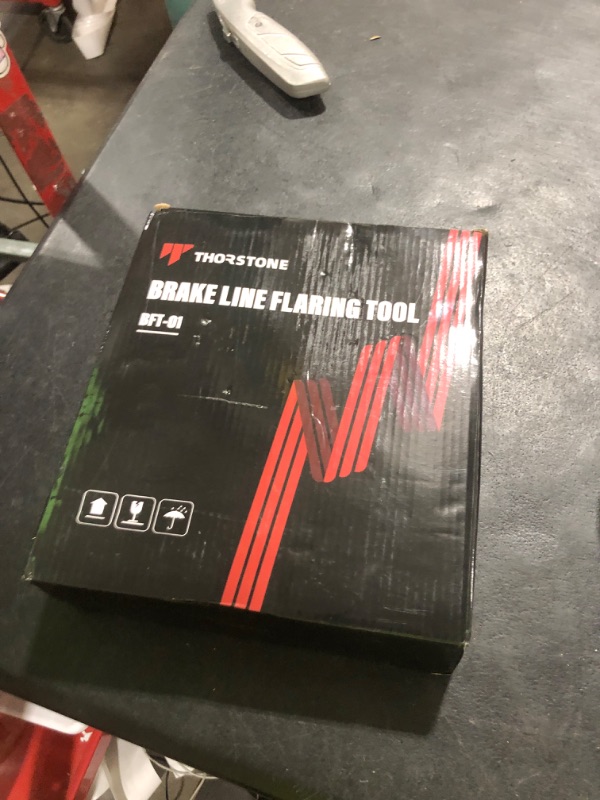 Photo 1 of Thorstone Double & Single Flaring Tool Kit for Brake Line and Brass Tubing Tool with Extra Adapters, 45 Degrees, Red