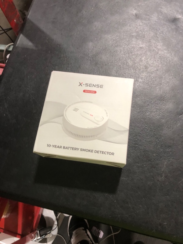 Photo 1 of X-Sense  Detector, 10-Year Battery Smoke Fire Alarm with Photoelectric Sensor, LED Indicator & Silence Button, 1-Pack