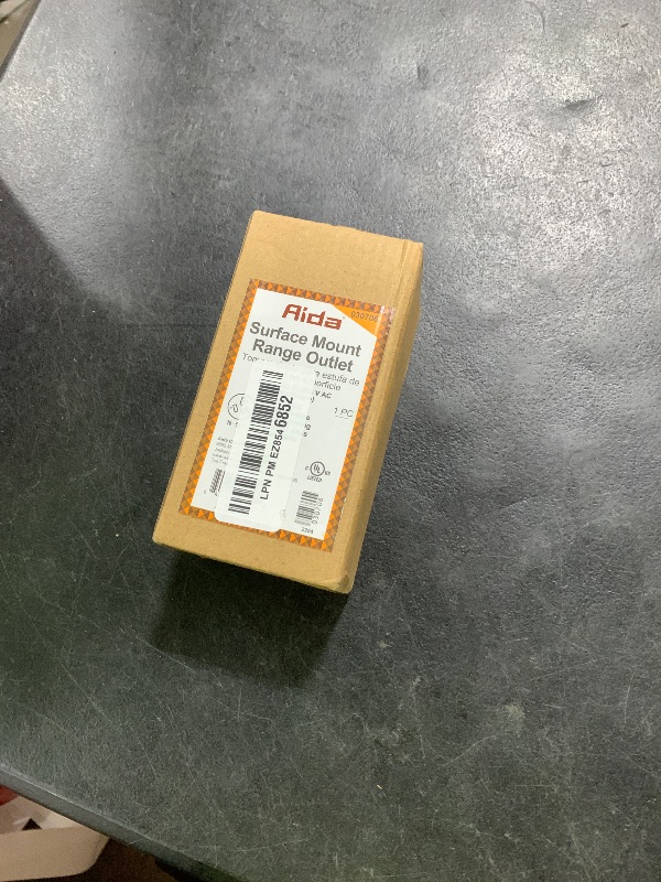 Photo 1 of AIDA 50 Amp 125/250 Volt 10-50R 3-Pole, 3-Wire Surface Mount Power Dryer Receptacle Outlet, Back Wire, AL/CU, UL Listed, 030706