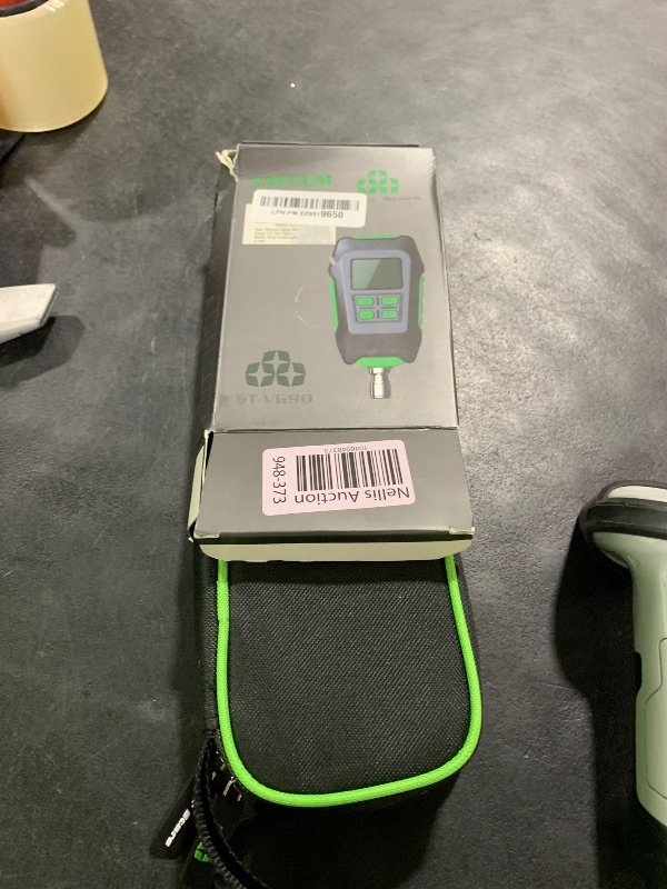 Photo 1 of Wisscool Digital Micron Vacuum Gauge 1/4" SAE, Digital Pressure Tester Meter HVAC, Alarm Notice, Temp Compensation, LCD Display, 4 Units