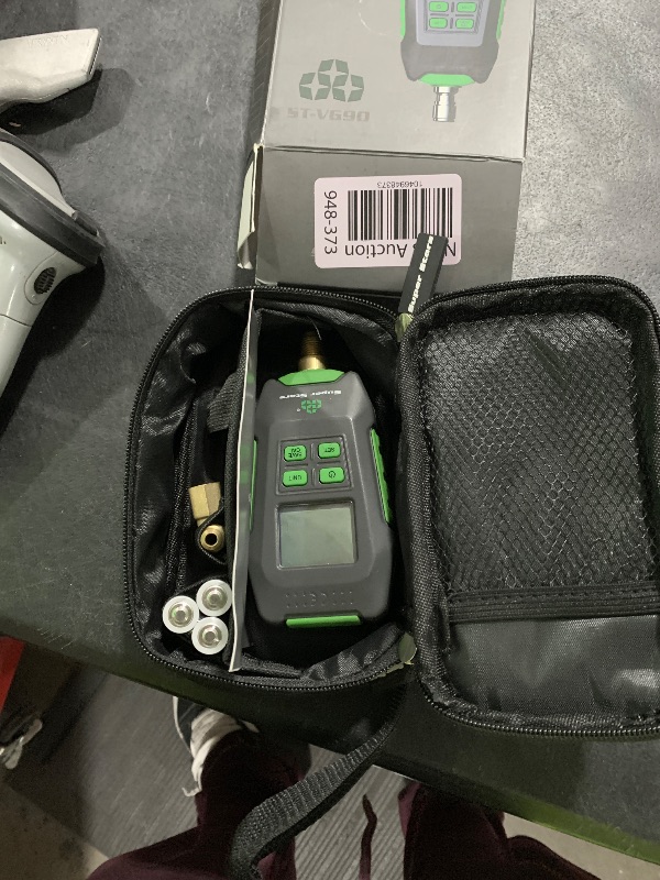 Photo 1 of Wisscool Digital Micron Vacuum Gauge 1/4" SAE, Digital Pressure Tester Meter HVAC, Alarm Notice, Temp Compensation, LCD Display, 4 Units