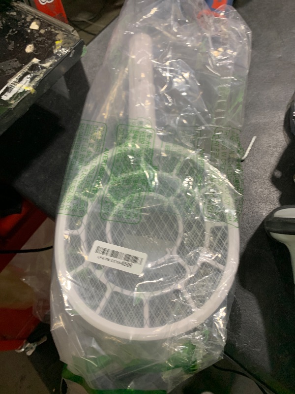 Photo 1 of YsChois Electric Fly Swatter, Bug Zapper, Mosquito Zapper Racket | Gold Zone Voltage, Densest 3 mm Mesh, Apple-Like Weight - AA Battery Powered (not incl.) - Indoor & Outdoor Use with Pro Swat Tips