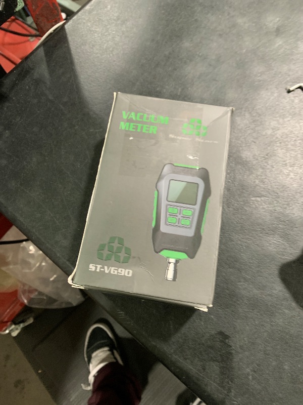 Photo 1 of Wisscool Digital Micron Vacuum Gauge 1/4" SAE, Digital Pressure Tester Meter HVAC, Alarm Notice, Temp Compensation, LCD Display, 4 Units