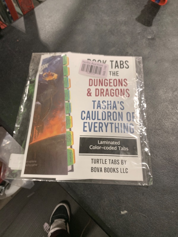 Photo 1 of Book Tabs for Dungeons & Dragons Tasha's Cauldron of Everything (D&D Rules Expansion). Laminated, Durable, Color-Coded Repositionable Tabs (Book not Inlcluded)