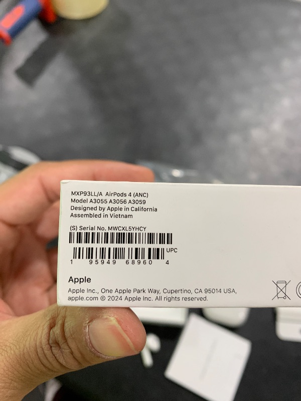 Photo 1 of Apple AirPods 4 Wireless Earbuds, Bluetooth Headphones, with Active Noise Cancellation, Adaptive Audio, Transparency Mode, Personalized Spatial Audio, USB-C Charging Case, Wireless Charging, H2 Chip