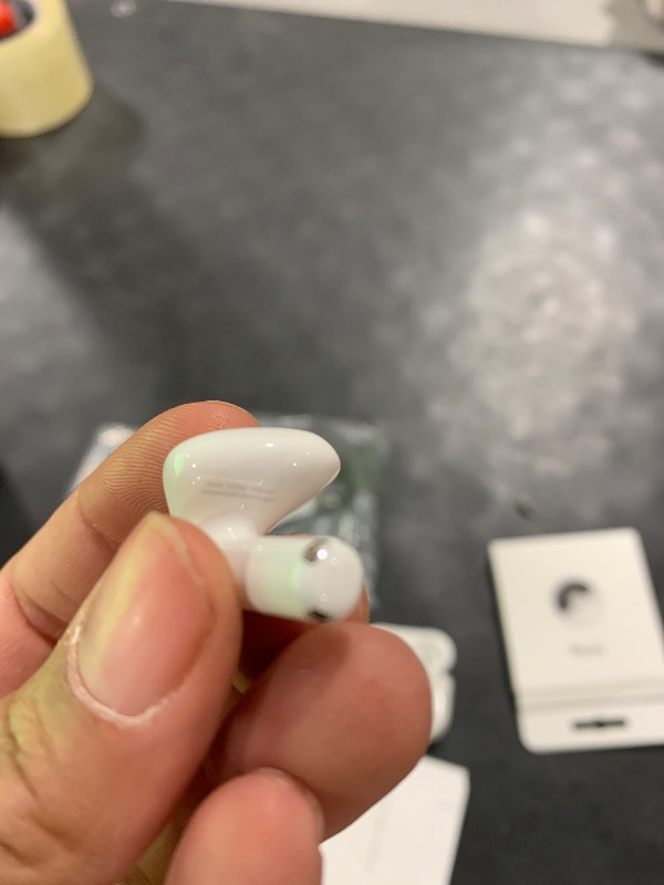 Photo 1 of Apple AirPods 4 Wireless Earbuds, Bluetooth Headphones, with Active Noise Cancellation, Adaptive Audio, Transparency Mode, Personalized Spatial Audio, USB-C Charging Case, Wireless Charging, H2 Chip