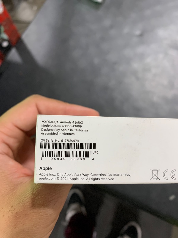 Photo 1 of Apple AirPods 4 Wireless Earbuds, Bluetooth Headphones, with Active Noise Cancellation, Adaptive Audio, Transparency Mode, Personalized Spatial Audio, USB-C Charging Case, Wireless Charging, H2 Chip