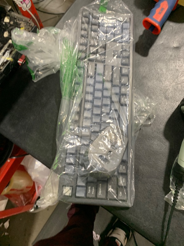 Photo 1 of AUSDOM Wireless Keyboard and Mouse Combo - 108 Keys Mechanical Feel, 2.4G Full-Sized Rechargeable Silent Keyboard & 3 DPI Adjustable Mouse, Numeric Keypad, USB Receiver for PC/Laptop/Windows/Mac