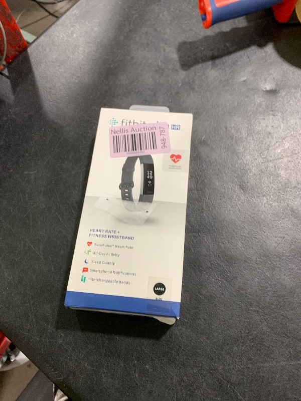 Photo 1 of Fitbit Alta HR, Black, Large (US Version)