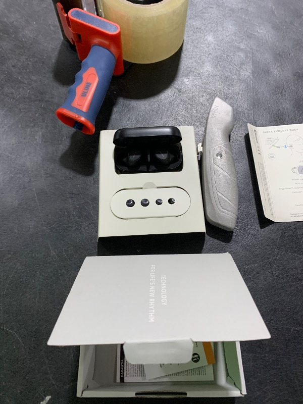 Photo 1 of Jabra Evolve2 True Wireless Earbuds - in-Ear Bluetooth Earbuds with Active Noise Cancellation MultiSensor Voice Technology - Certified to Work with Your Virtual Meeting Apps - Black