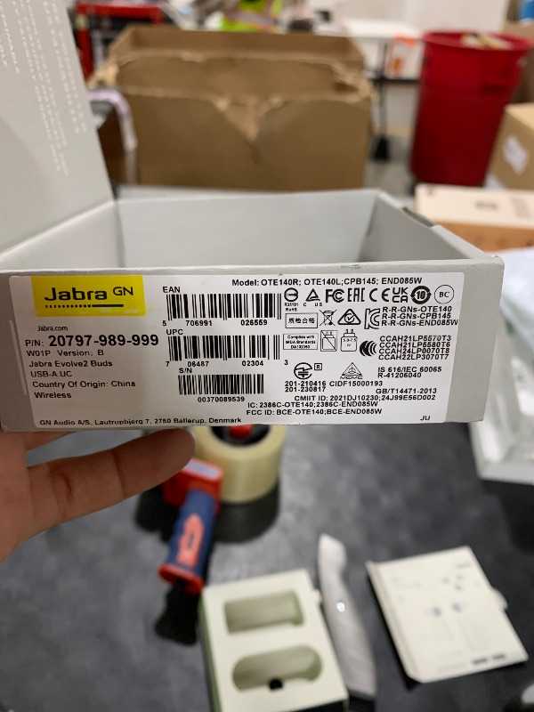Photo 1 of Jabra Evolve2 True Wireless Earbuds - in-Ear Bluetooth Earbuds with Active Noise Cancellation MultiSensor Voice Technology - Certified to Work with Your Virtual Meeting Apps - Black