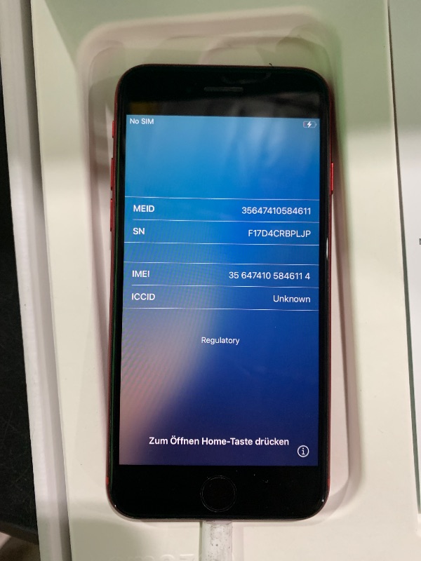 Photo 1 of Apple iPhone SE (2nd Generation), 64GB, Red, Unlocked (Renewed Premium)