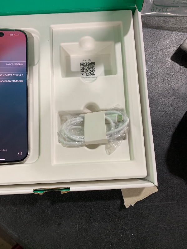 Photo 1 of Apple iPhone 15 Pro Max, 256GB, White Titanium - Unlocked (Renewed Premium)