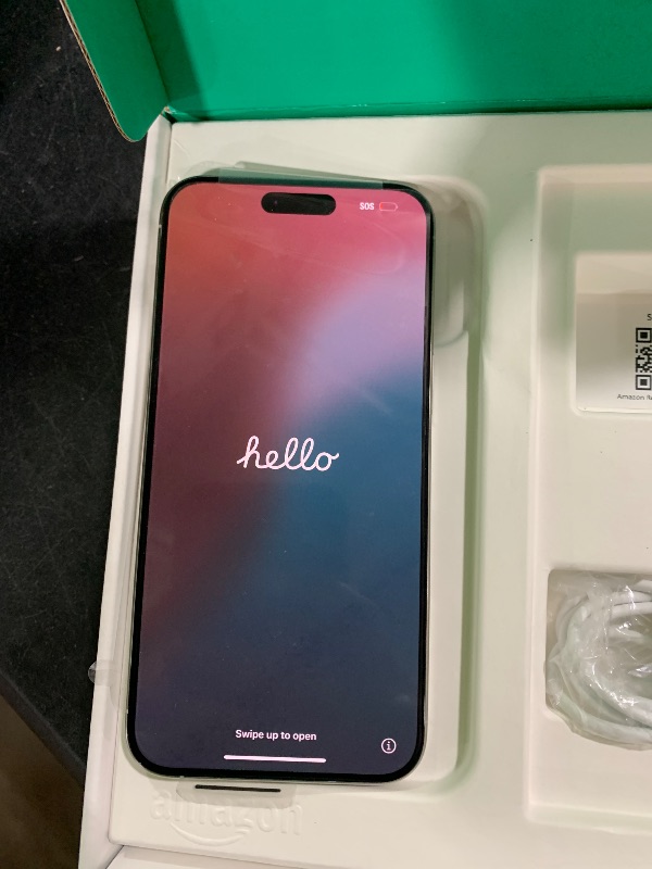 Photo 1 of Apple iPhone 15 Pro Max, 256GB, White Titanium - Unlocked (Renewed Premium)