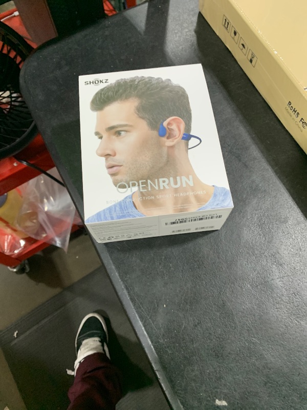Photo 1 of AFTERSHOKZ Aeropex Open-Ear Wireless Bone Conduction Headphones, IP67 Rated, Blue Eclipse