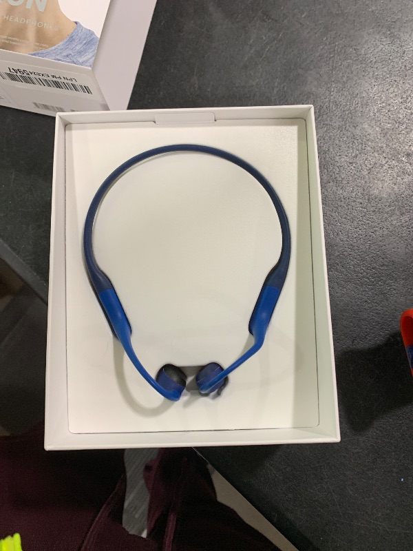 Photo 1 of AFTERSHOKZ Aeropex Open-Ear Wireless Bone Conduction Headphones, IP67 Rated, Blue Eclipse