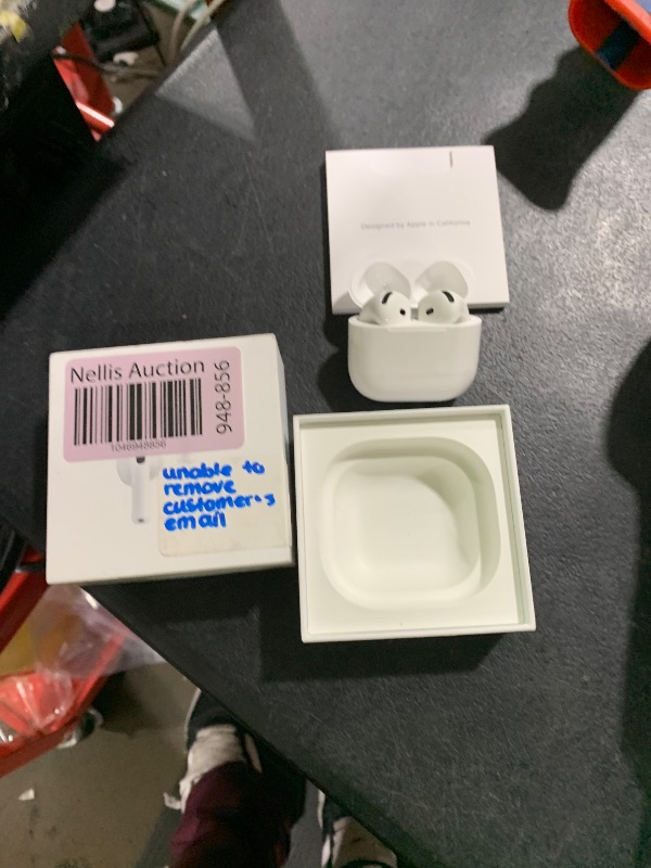 Photo 1 of Apple AirPods 4 Wireless Earbuds, Bluetooth Headphones, with Active Noise Cancellation, Adaptive Audio, Transparency Mode, Personalized Spatial Audio, USB-C Charging Case, Wireless Charging, H2 Chip