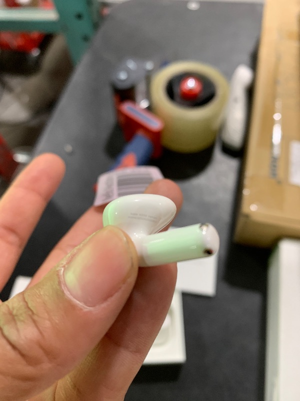 Photo 1 of Apple AirPods 4 Wireless Earbuds, Bluetooth Headphones, with Active Noise Cancellation, Adaptive Audio, Transparency Mode, Personalized Spatial Audio, USB-C Charging Case, Wireless Charging, H2 Chip