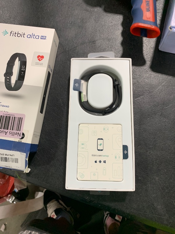 Photo 1 of Fitbit Alta HR, Black, Large (US Version)