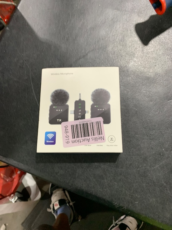 Photo 1 of PQRQP 3 in 1 Microphone for iPhone/Android/Camera, Wireless Lavalier Microphone, 328ft Transmission, 18H Battery Life, Mini Microphone for Record Interview, Vlogs, YouTube, Tiktok