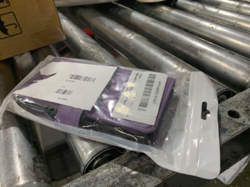 Photo 1 of Phone Case for Samsung Galaxy A52/A52S 5G Wallet Cover with Tempered Glass Screen Protector and Wrist Strap Leather Flip Zipper Card Holder Slot Stand Cell A 52 S 4G G5 52A S52 52S Women Men Purple