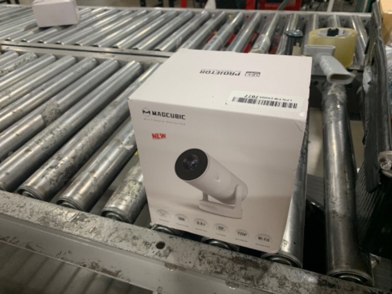 Photo 1 of ?Electric Focus?Magcubic Mini Projector 4K Support, Portable Projector with WiFi 6 and Bluetooth 5.4, Smart Proyector, 5W Soundbase Speaker, 180° Rotation for Home Theater HY300 Ultra