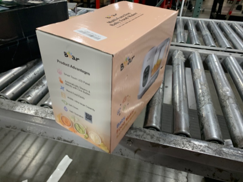 Photo 1 of BEAR 2024 Baby Food Maker | One Step Baby Food Processor Steamer Puree Blender | Auto Cooking & Grinding | Baby Food Puree Maker with Self Cleans | Touch Screen Control, White