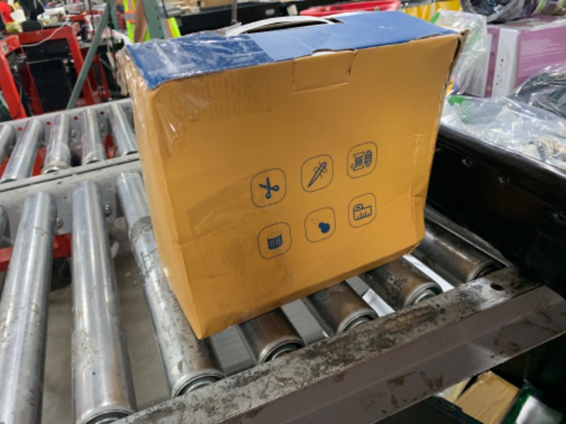 Photo 1 of Mini Sewing Machine, Upgraded Electric Sewing Machine with Sewing Bag, Expansion Board, LED Light, Fast Stitch Suitable for Clothes,Jeans,Cutains,DIY Home Travel