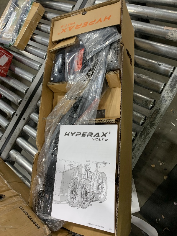 Photo 1 of HYPERAX Volt 2 - E Bike Hitch Mounted Platform Style 2 Bikes Carrier for Car, SUV, Trucks, Sedan, Tilting e-Bike Rack for Hitch Fits Up to 2 X 70 lbs Bike with Up to 5" TIRE - NO RV USE!